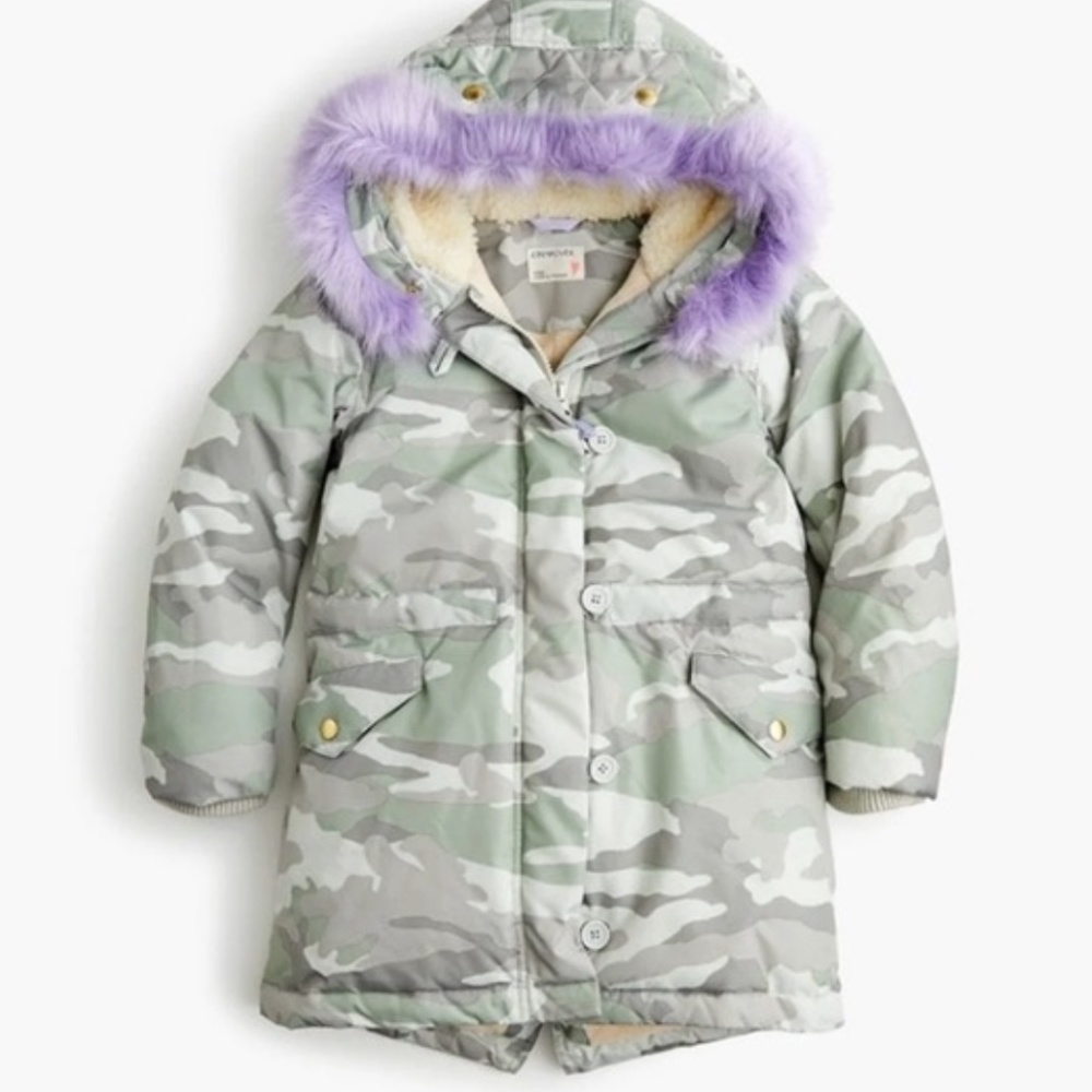 J. Crew Girls/Women Camo parka jacket coat